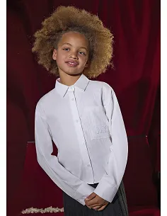 Blusa bolsillo - Nata    | MAYORAL