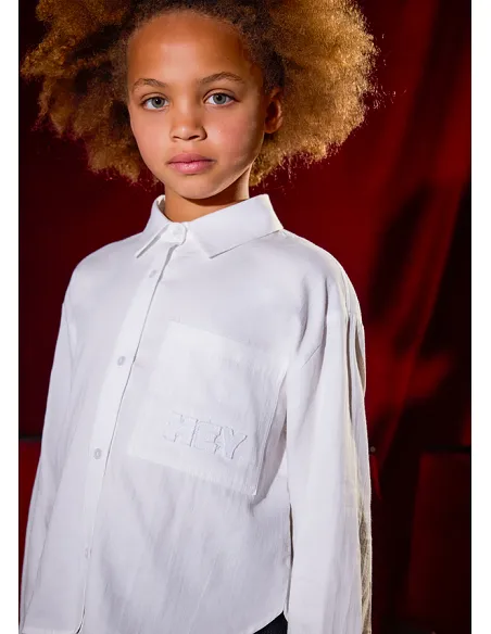 Blusa bolsillo - Nata    | MAYORAL