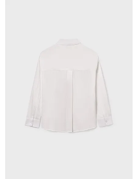 Blusa bolsillo - Nata    | MAYORAL