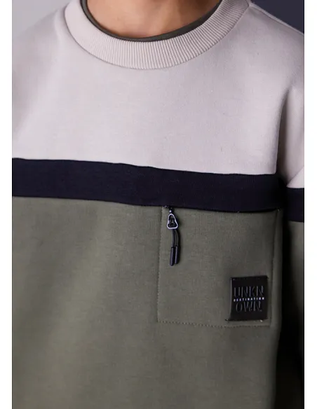 Pullover blocking - Oliva    | MAYORAL