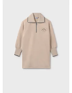 Vestido felpa cremallera - Arena    | MAYORAL