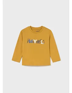 Camiseta m/l basica - Mostaza | MAYORAL
