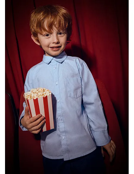 Camisa m/l basica - Celeste ra | MAYORAL