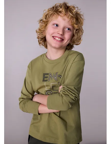 Camiseta m/l basica - Pesto    | MAYORAL