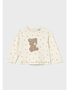 Camiseta m/l estampada - Macchiato  | MAYORAL