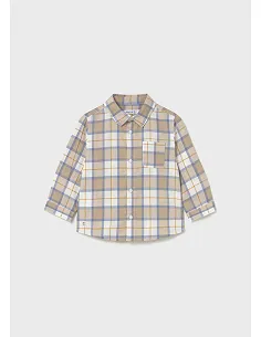 Camisa m/l cuadros viella - Cereal   | MAYORAL