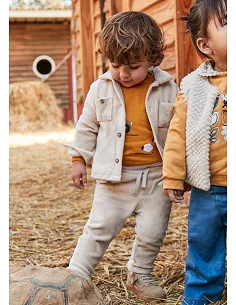 Pantalon punto pana - Cereal   | MAYORAL