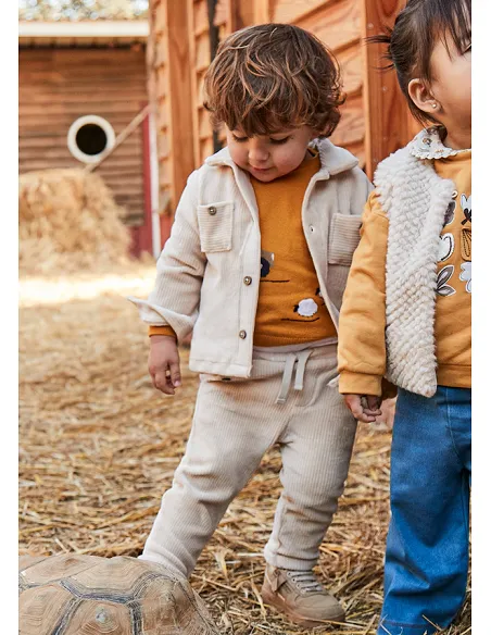 Pantalon punto pana - Cereal   | MAYORAL