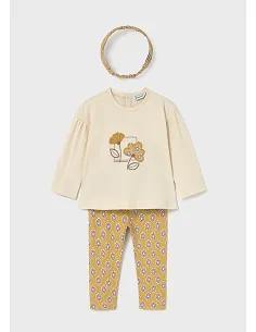 Conj. leggings con diadema - Miel    | MAYORAL