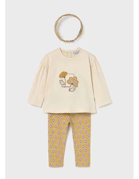 Conj. leggings con diadema - Miel    | MAYORAL