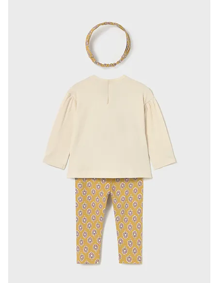 Conj. leggings con diadema - Miel    | MAYORAL