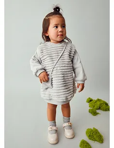 Vestido con bolso - Perla    | MAYORAL