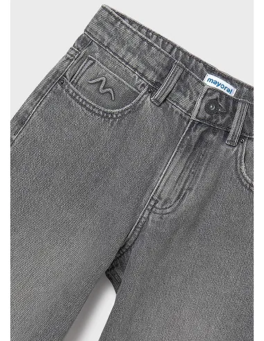 Pantalon largo tejano relax - Gris    | MAYORAL