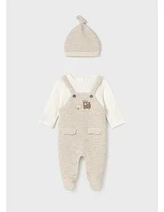 Pelele peto y gorro - Milk vig  | MAYORAL