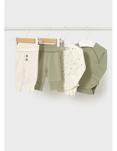 Conj. punto 4 piezas - Salvia   | MAYORAL