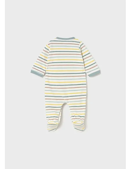 Pelele tundosado rayas - Hielo    | MAYORAL