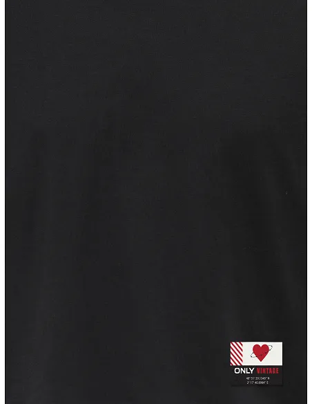 CAMISETA KOGOLI SMILE LOOSE -Black Patch AW | KIDS ONLY