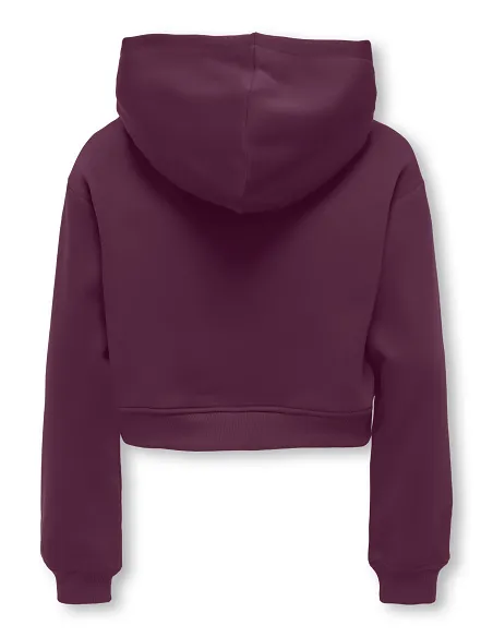 SUDADERA CON CAPUCHA KOGSWEAT -Mauve Wine | KIDS ONLY