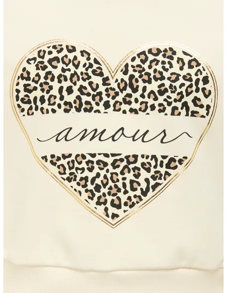 SUDADERA CON CAPUCHA KOGCOOPER LIFE HEART -Antique White Amour/Leo ...