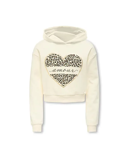 SUDADERA CON CAPUCHA KOGCOOPER LIFE HEART -Antique White Amour/Leo ...