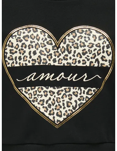 SUDADERA CON CAPUCHA KOGCOOPER LIFE HEART -Black Amour/Leo Heart | ...
