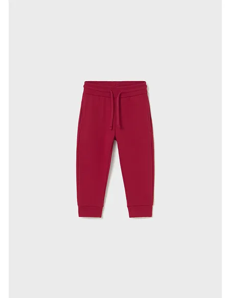 Pantalon felpa basico puños - Rojo    | MAYORAL