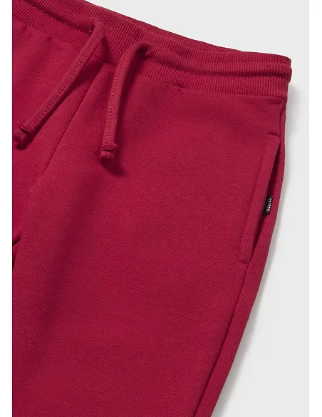 Pantalon felpa basico puños - Rojo    | MAYORAL