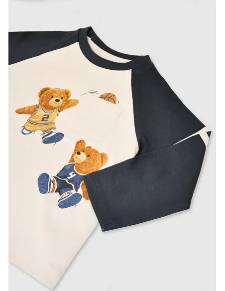 Camiseta m/l combinada - Noche    | MAYORAL