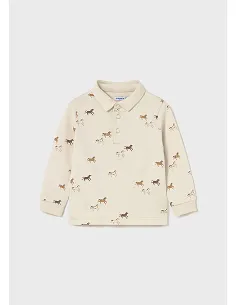 Polo m/l estampado - Seta    | MAYORAL