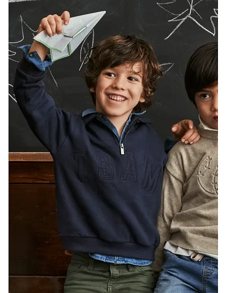 Pullover cuello polo - Azul    | MAYORAL