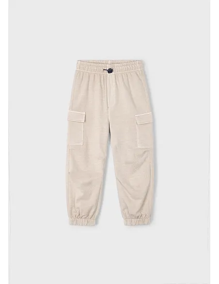 Pantalon punto parachute - Vison    | MAYORAL