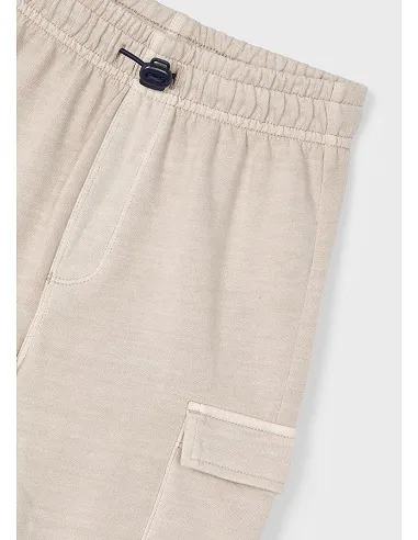 Pantalon punto parachute - Vison    | MAYORAL