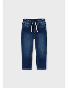 Pantalon soft denim jogger - Oscuro   | MAYORAL