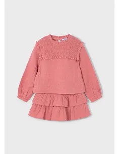 Conj. falda algodon plumeti - Sienna   | MAYORAL