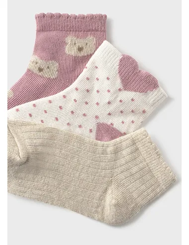Set 3 calcetines - Orquidea  | MAYORAL