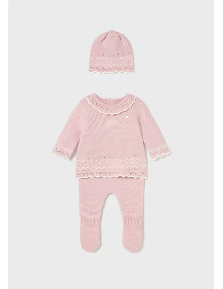 Conj. polaina y gorro tricot - Cuarzo   | MAYORAL