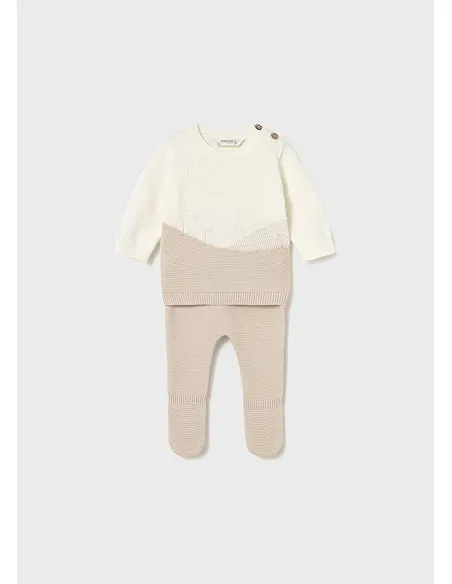 Conj. polaina tricot - Soja    | MAYORAL