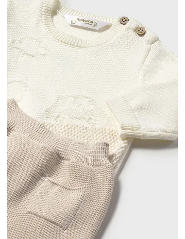Conj. polaina tricot - Soja    | MAYORAL