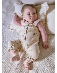 Conj. peto estampado - Orquidea  | MAYORAL