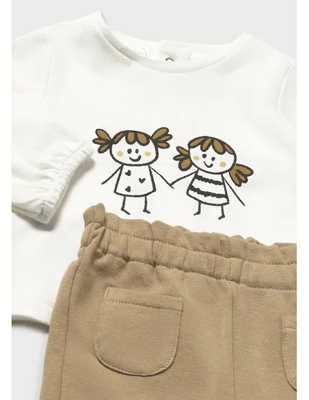 Chandal jacquard 3 piezas - Cacahuete | MAYORAL