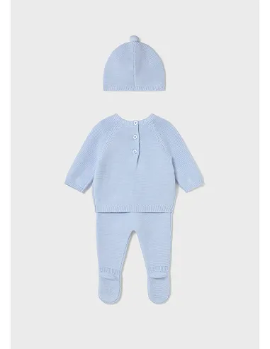 Conj. polaina y gorro tricot - Cielo    | MAYORAL