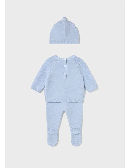 Conj. polaina y gorro tricot - Cielo    | MAYORAL