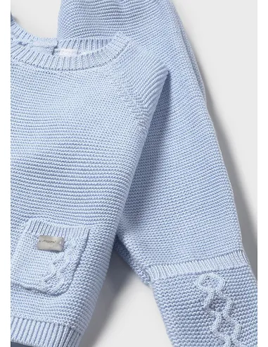 Conj. polaina y gorro tricot - Cielo    | MAYORAL