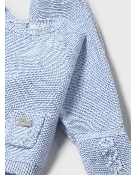 Conj. polaina y gorro tricot - Cielo    | MAYORAL