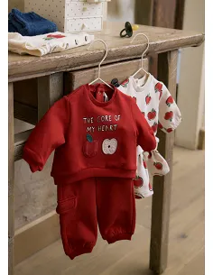 Conj. punto 4 piezas - Guinda   | MAYORAL