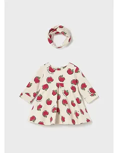 Vestido felpa estampado - Guinda   | MAYORAL