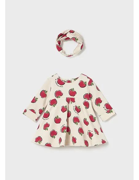 Vestido felpa estampado - Guinda   | MAYORAL