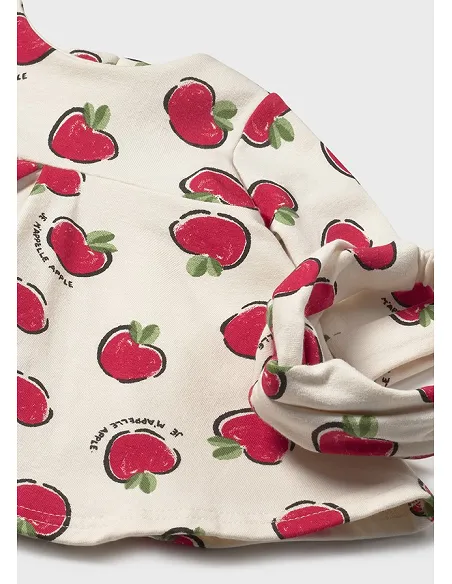 Vestido felpa estampado - Guinda   | MAYORAL