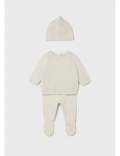 Conj. polaina y gorro tricot - Milk vig | MAYORAL