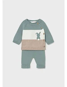 Conj. pantalon largo tricot - Lluvia | MAYORAL